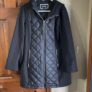 Apt. 9 Black Quilted Puffer Coat